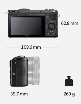 Parametry bezzrcadlovky Sony Alpha A5000