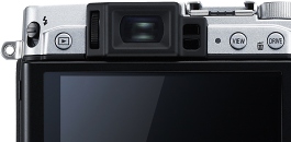 Hledek a displej Fujifilm FinePix X30